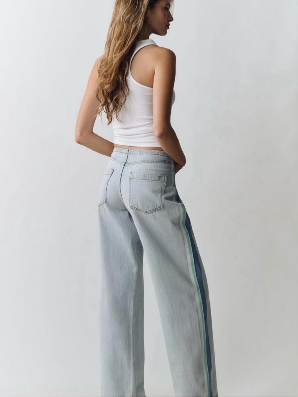 Anthropologie Pilcro Light Blue Wide-Leg Jeans - Picture 4 of 12